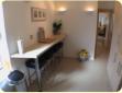 Breakfast bar, limestone flooring